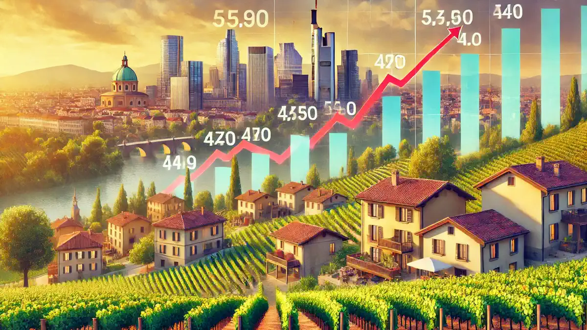 Рынок недвижимости Пьемонта: рост цен и арендной платы